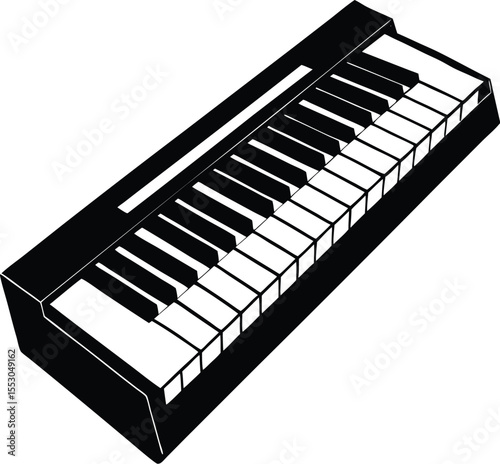 Silhouette of a keyboard