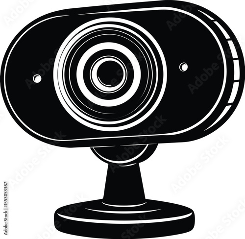 Silhouette of a Webcam