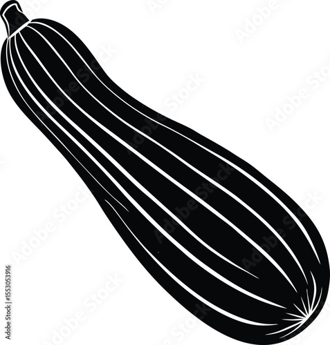 Silhouette of a Zucchini