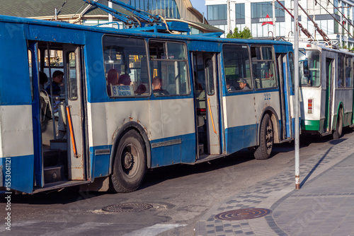 Bender, trolleybus going to Tiraspol