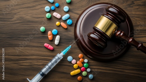 Law and health care intersect with drugs.