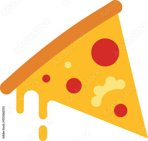 Delicious Pizza Slice Melted Cheese and Pepperoni Goodness