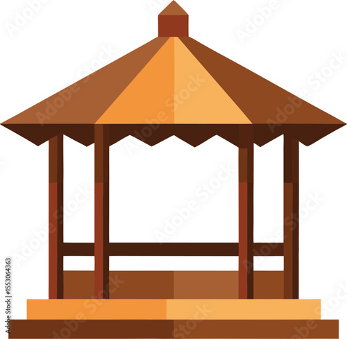 Wooden Gazebo Design Elegant Outdoor Structure for Relaxation and Shade