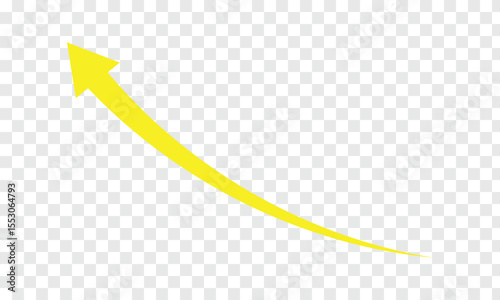 Black curve arrow icon on transparent background. flat style. arrow icon for your web site design, logo, app, UI. arrow indicated the direction symbol. curved arrow sign . EPS 10 .