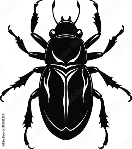 Silhouette of a Beetle