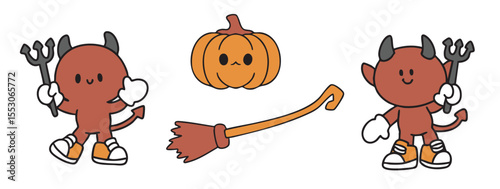 Cartoon, element, ghost in a cloak, autumn, Halloween, illustration, cute picture, hand-painted