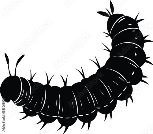 Silhouette of a Caterpillar