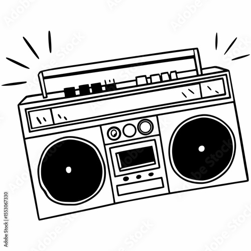 retro cassette player