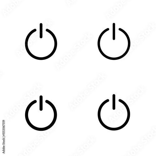 On off power button icon. Switch on switch off icon, vector illustration