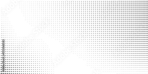 Black halftone gradient dot patterns background