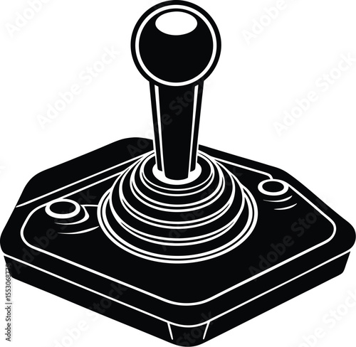 Silhouette of a Joystick