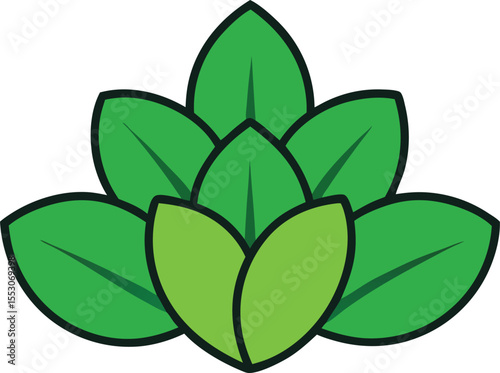 Vibrant Green Leaves Nature's Lush Embrace
