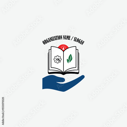 3353 educational logo school college university learning institute book academy organization