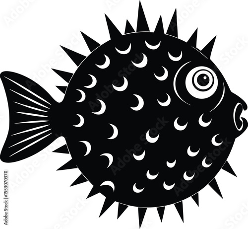 Silhouette of a Pufferfish