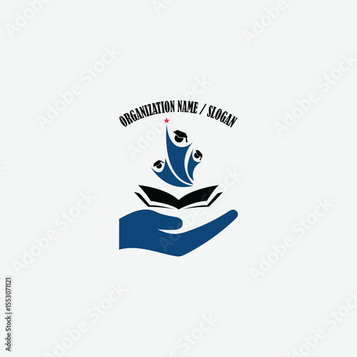 3367 educational logo school college university learning institute book academy organization