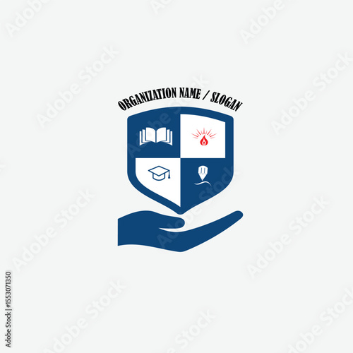 3371 educational logo school college university learning institute book academy organization