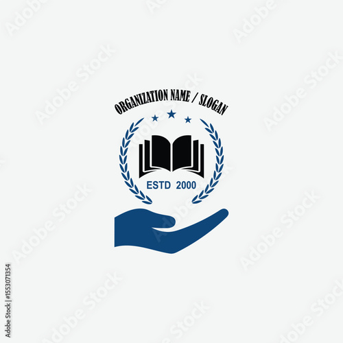 3370 educational logo school college university learning institute book academy organization