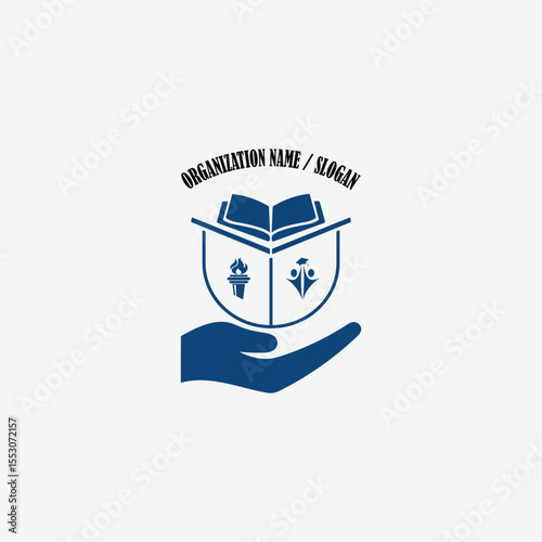 3381 educational logo school college university learning institute book academy organization