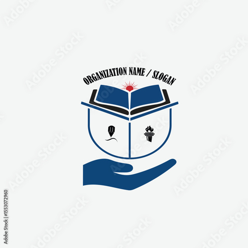 3397 educational logo school college university learning institute book academy organization [Converted]