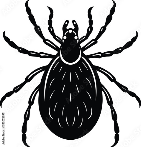 Silhouette of a Tick
