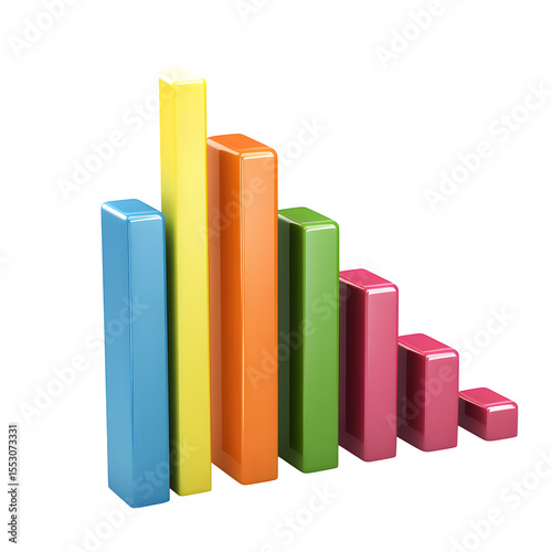 Free Download 3D bar graph with colorful vert high quality commercial stock photo clean simple design detail background image clear visual high quality commercial stock photo clean simple design detail background i - GFXLoad