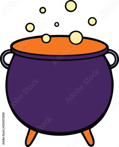 Spooky Halloween Cauldron A bubbling brew of magic and mystery