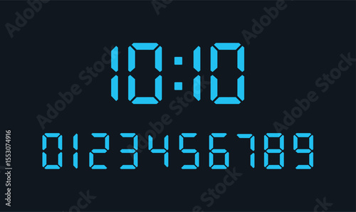 Digital Clock Displaying Time