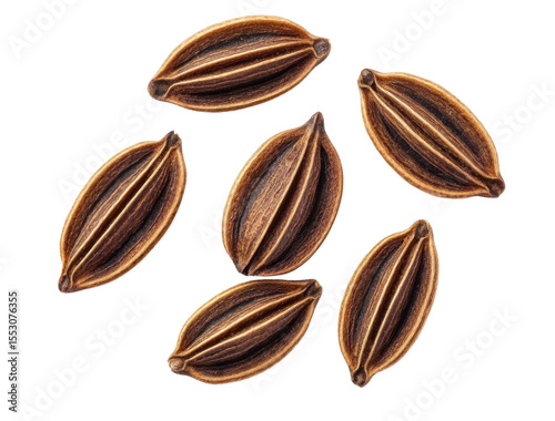 Wallpaper Mural caraway seeds isolated on white background. Torontodigital.ca