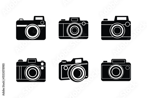 camera silhouette vector illustration