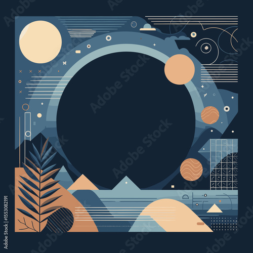 Harmonious contrast using subdued warm and cool tones