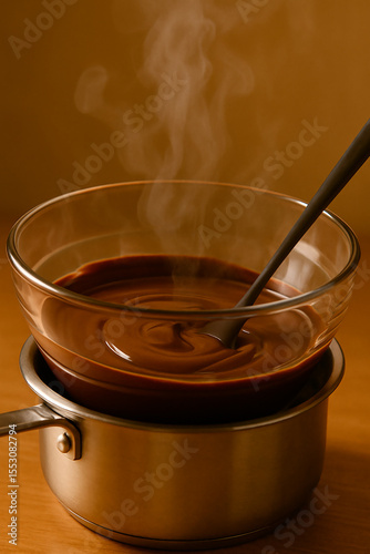 Melting Chocolate in Double Boiler
