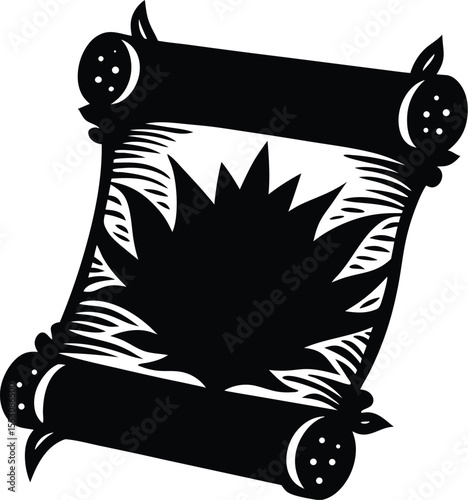 Silhouette of an Ancient Scroll