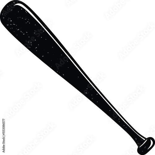 Silhouette of a Baseball Bat
