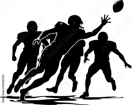 American Football Player Vector Bundle