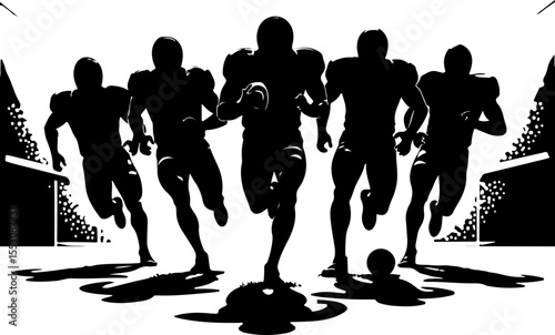 American football, football, players, NFL VECTOR BUNDLE