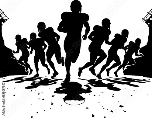 American football, football, players, NFL VECTOR BUNDLE
