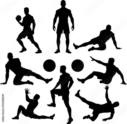 American Football Player Vector Bundle