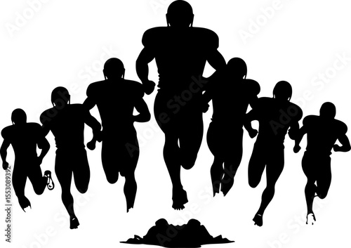 American football, football, players, NFL VECTOR BUNDLE