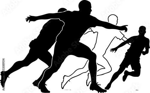 American football, football, players, NFL VECTOR BUNDLE