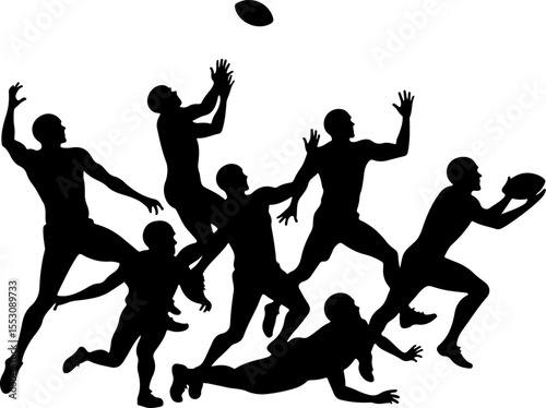 American football, football, players, NFL VECTOR BUNDLE