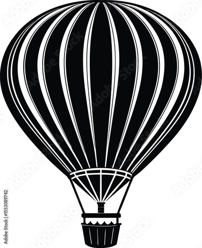Silhouette of Hot Air Balloon