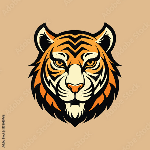 Tiger Head Illustration