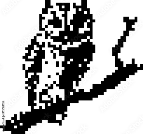 Dark Aesthetic Dithering Graphic Elements