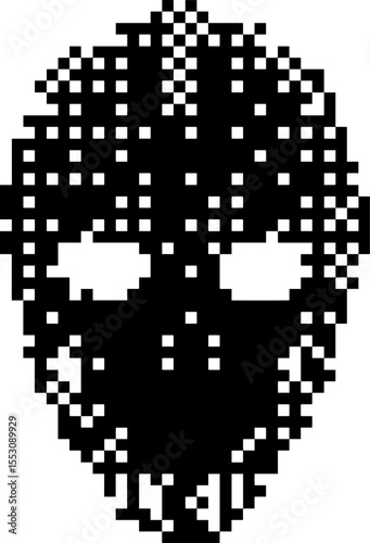 Dark Aesthetic Dithering Graphic Elements