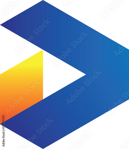 Free Download Abstract blue background with dynamic blue and white 3D origami paper arrows, perfect for a business web design concept - GFXLoad