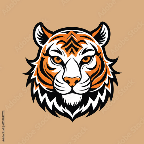 Tiger Head Illustration