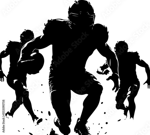 American football, football, players, NFL VECTOR BUNDLE