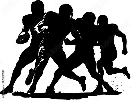 American football, football, players, NFL VECTOR BUNDLE