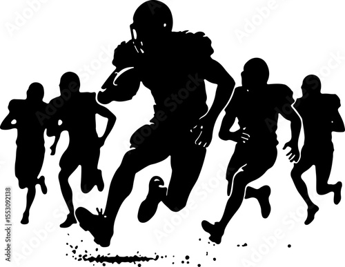 American football, football, players, NFL VECTOR BUNDLE