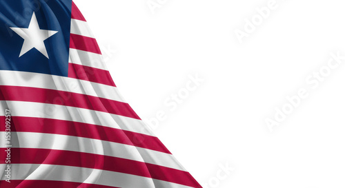 Flag of Liberia isolated on transparent, png